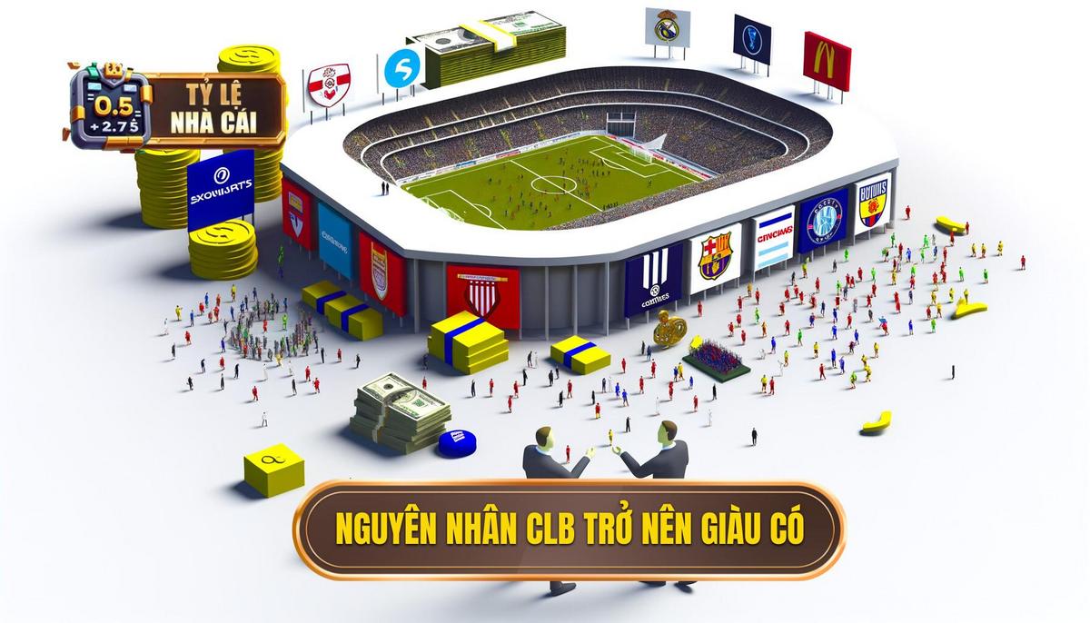 Nguyên nhân tạo nên sự giàu có của các câu lạc bộ