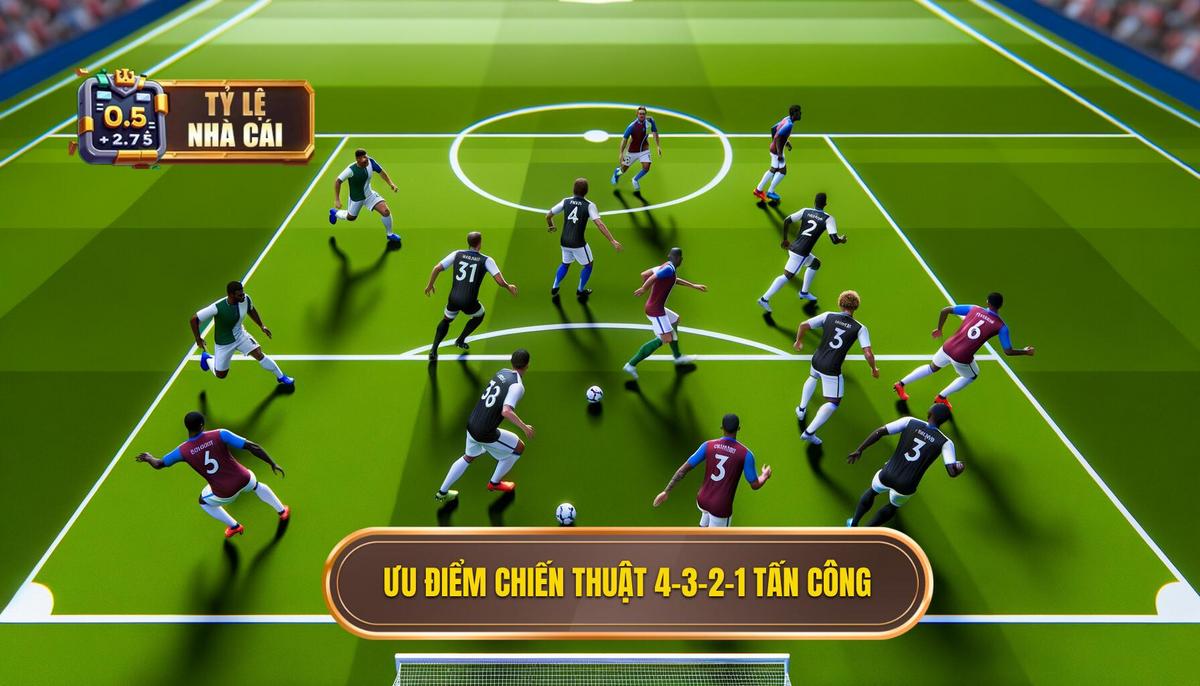 Ưu điểm vượt trội của Chiến thuật 4-3-2-1 tấn công