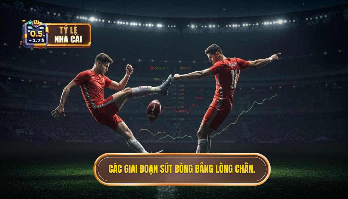 Các giai đoạn cốt lõi của Kỹ thuật sút bóng bằng lòng bàn chân phải