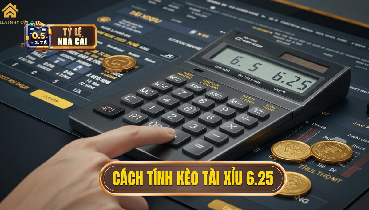 II. Chi Tiết Cách Tính Thắng Thua Với Kèo Tài Xỉu 6.25