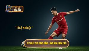 Kỹ thuật sút bóng bằng lòng bàn chân phải
