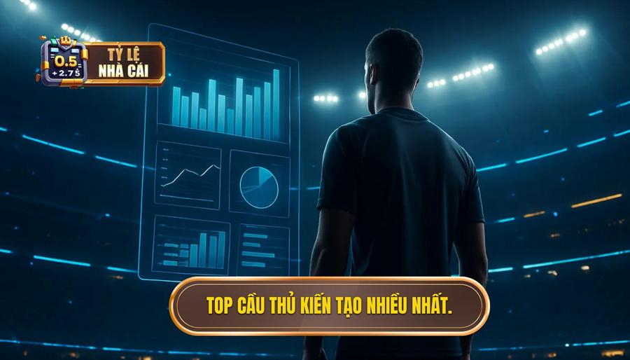 2. Top cầu thủ kiến tạo nhiều nhất.