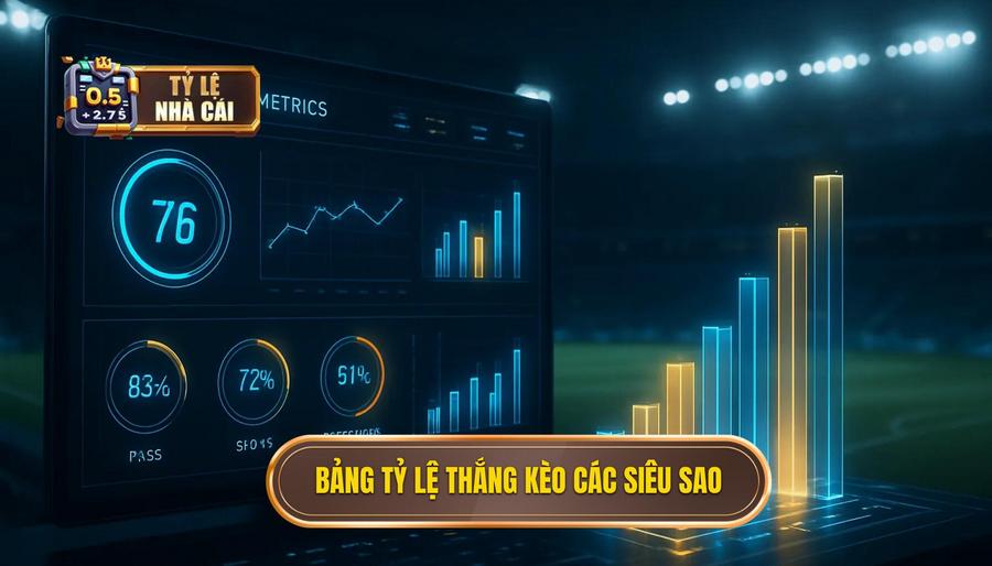 3. Bảng tỷ lệ thắng kèo các siêu sao