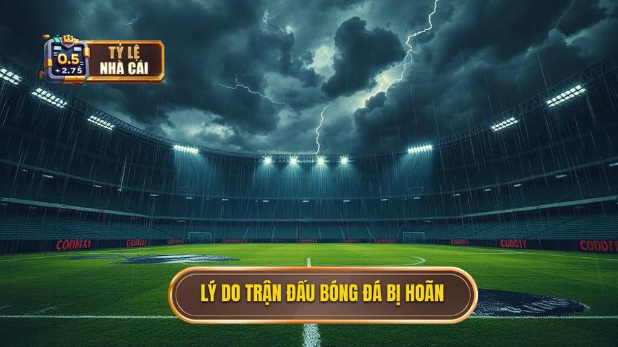 1. Lý do trận đấu bóng đá bị hoãn