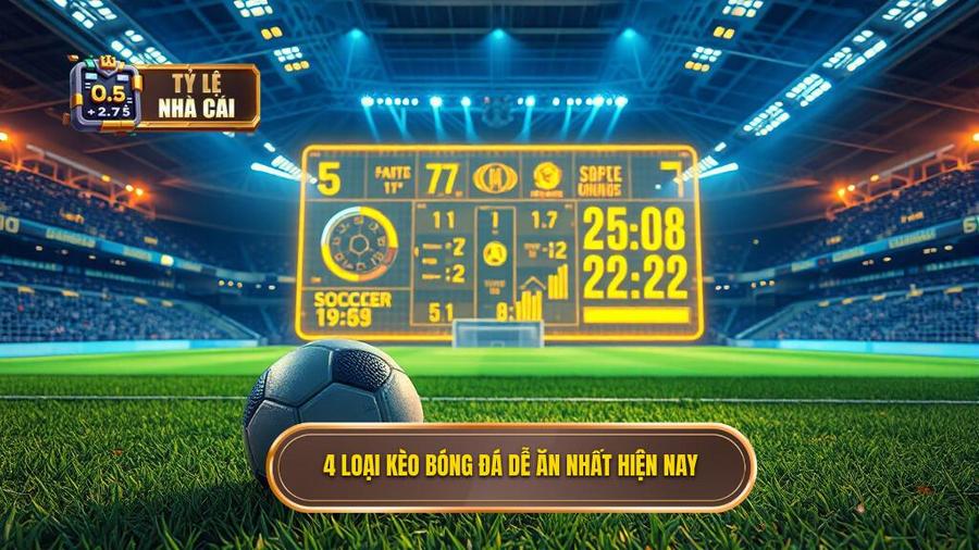 2. 4 loại kèo bóng đá dễ ăn nhất hiện nay