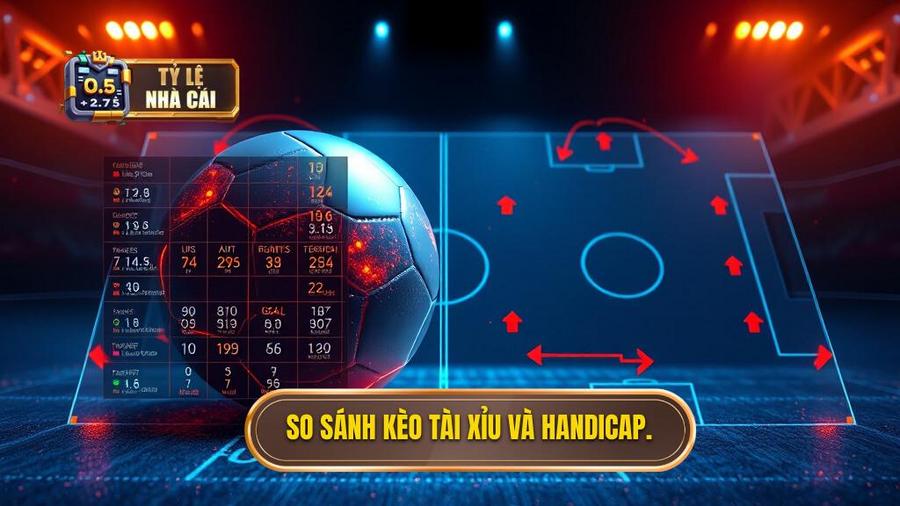 3. So sánh kèo Tài Xỉu và Handicap.