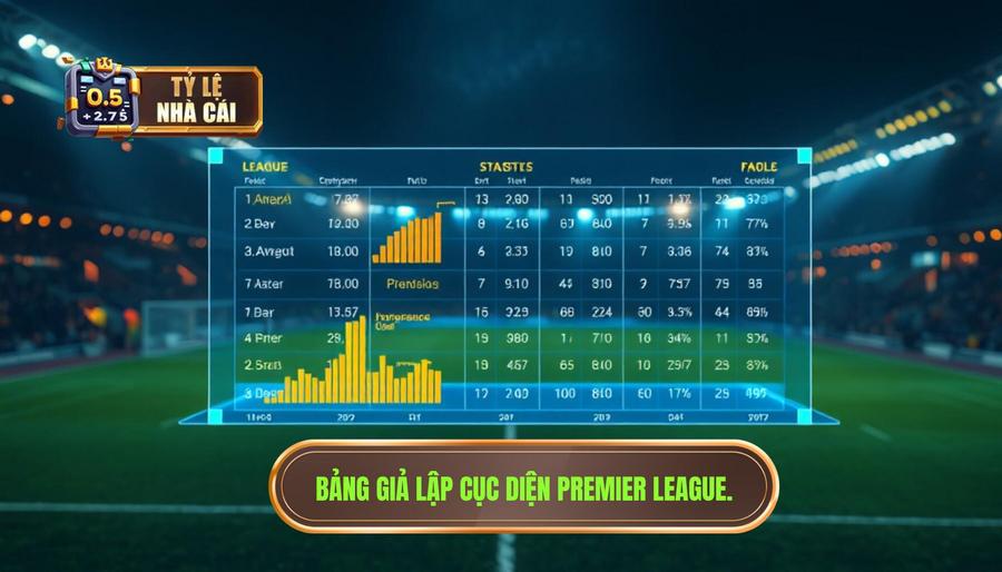 Bảng thống kê giả lập cục diện Premier League